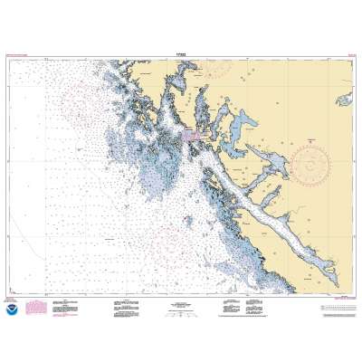 HISTORICAL NOAA Chart 17322: Khaz Bay: Chichagof Island Elbow Passage