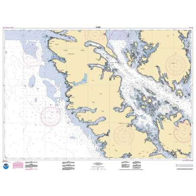 HISTORICAL NOAA Chart 17408: Central Dall Island and vicinity