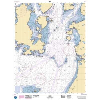 HISTORICAL NOAA Chart 18429: Rosario Strait-southern part