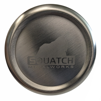 Squatch Metalworks - Leave Only Footprints- Green Camo - Stainless-Steel Tumbler with Lid