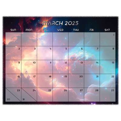 UFO and Aliens 2025 Calendar