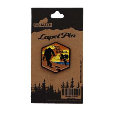 Beach Leave Only Footprints - Lapel Pin