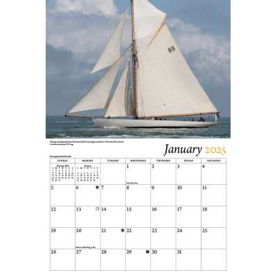 Classic Sail 2025 Calendar