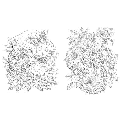 Fairy Tales & Folklore Coloring Book-Book