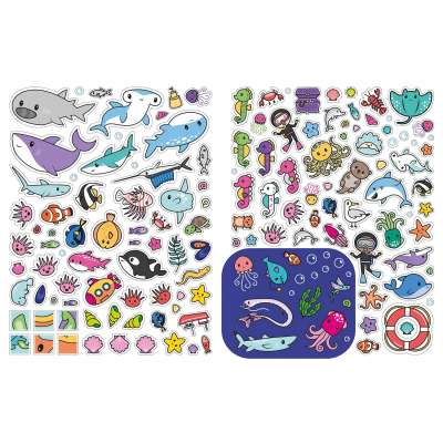 Glow-in-the-Dark Ocean Sticker Activity Book - Book