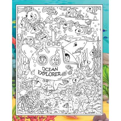 Hidden Picture Puzzles in the Ocean - Book