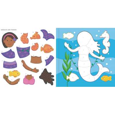 My First Color-by-Sticker - Mermaids & More - Book - Paracay