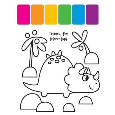 My First Painting Book: Dinosaurs - Book