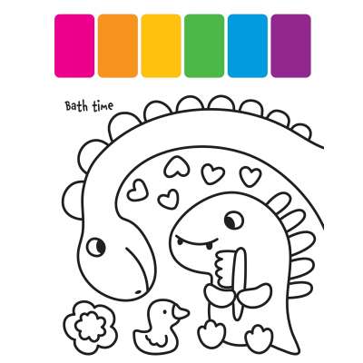 My First Painting Book: Dinosaurs - Book