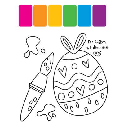 My First Painting Book: Happy Easter - Book
