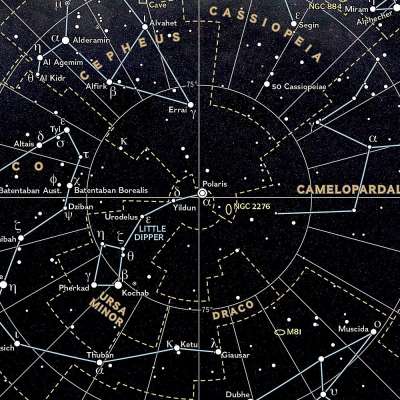 National Geographic Night Sky - Northern Hemisphere (Stargazer folded) - Map