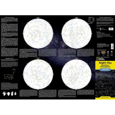 National Geographic Night Sky - Northern Hemisphere (Stargazer folded) - Map