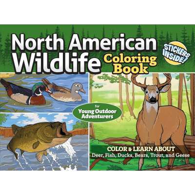 North American Wildlife Coloring Book for Young Outdoor Adventurers - Book