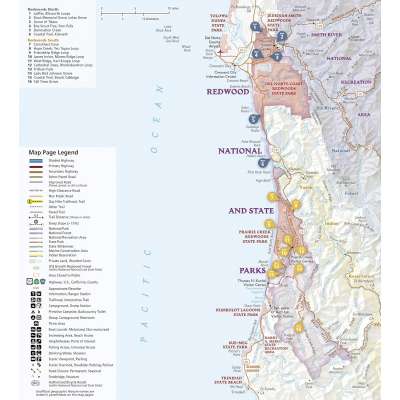 Redwood National and State Parks Day Hikes Map (National Geographic Map)