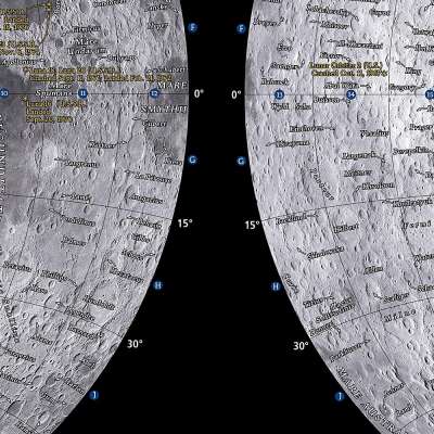 National Geographic Moon (Stargazer folded) - Map