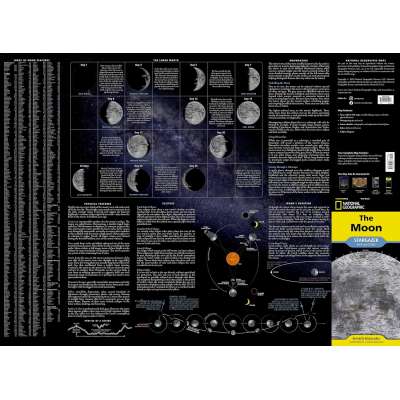 National Geographic Moon (Stargazer folded) - Map