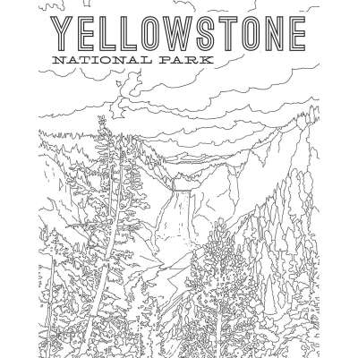 The National Parks Poster Coloring Book