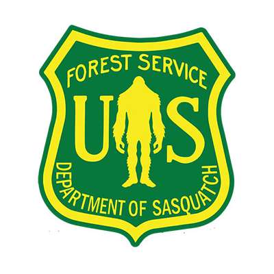 U.S.F.S. Department of Sasquatch VINYL STICKER (1 STICKER)