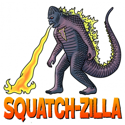 Squatch-Zilla STICKER (1 STICKER)