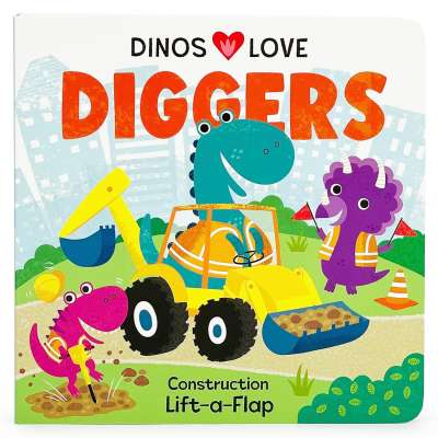 Dinos Love Diggers - Board Book
