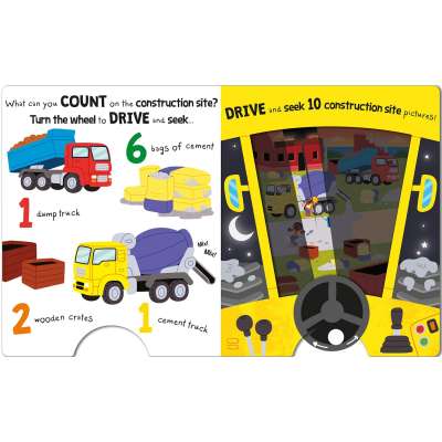 Drive & Seek Digger: A Magic Find & Count Adventure - Board Book
