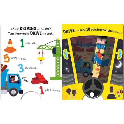 Drive & Seek Digger: A Magic Find & Count Adventure - Board Book