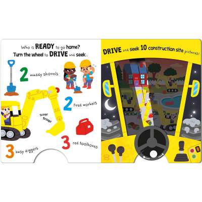 Drive & Seek Digger: A Magic Find & Count Adventure - Board Book