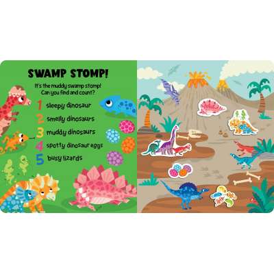 Easy Peely Dinosaurs - Peel, Stick, Play! - Board Book