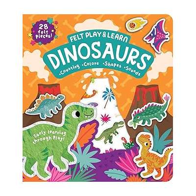 Felt Play & Learn Dinosaurs - Board Book
