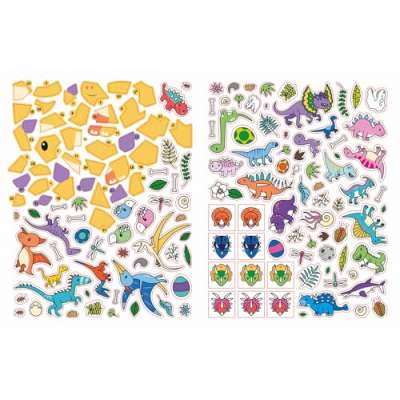 Glow-in-the-Dark Dinosaurs Sticker Activity Book - Book