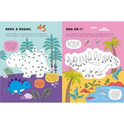 Glow-in-the-Dark Dinosaurs Sticker Activity Book - Book