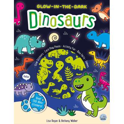 Glow-in-the-Dark Dinosaurs Sticker Activity Book - Book