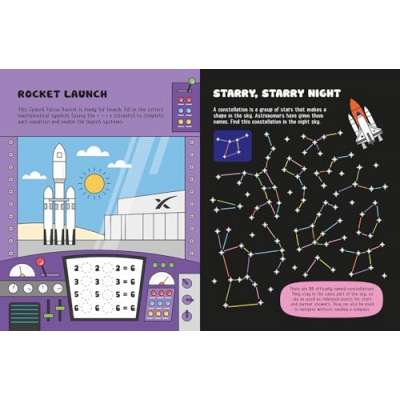 Glow-in-the-Dark Space Sticker Activity - Book
