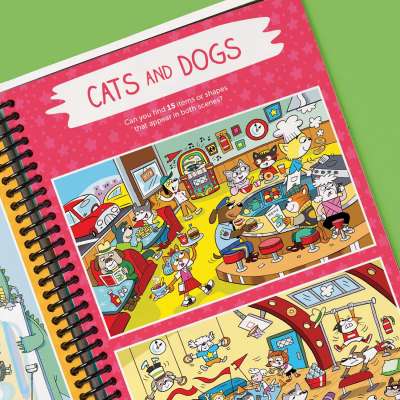 Scratch-Off Hidden Pictures Animal Puzzles - Book