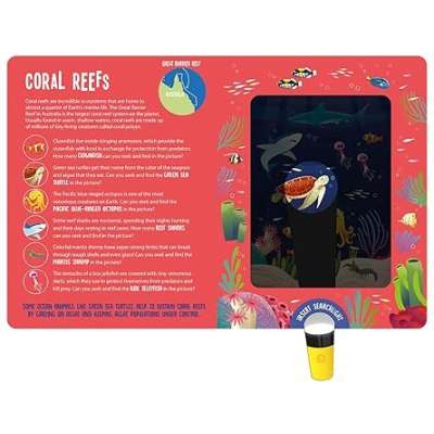 Magic Searchlight - Ocean Animals - Book