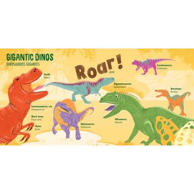 My First 100 Dino Words in English and Spanish - Board Book
