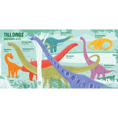 My First 100 Dino Words in English and Spanish - Board Book