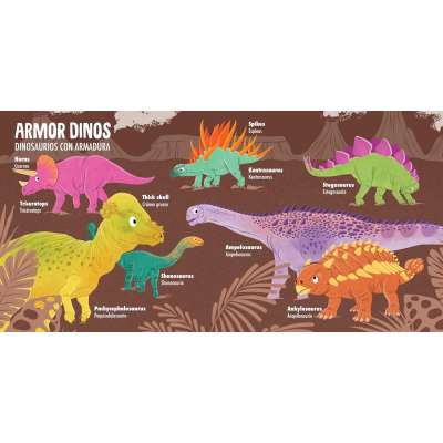 My First 100 Dino Words in English and Spanish - Board Book