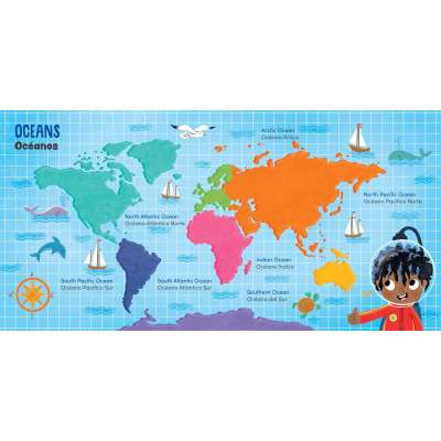 My First 100 Ocean Words in English and Spanish - Board Book