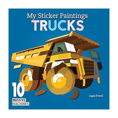 My Sticker Paintings: Trucks - Book