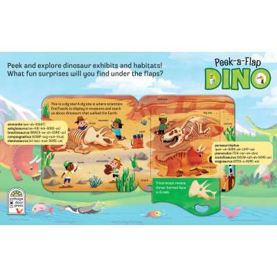 Peek-a-Flap Dino - Board book