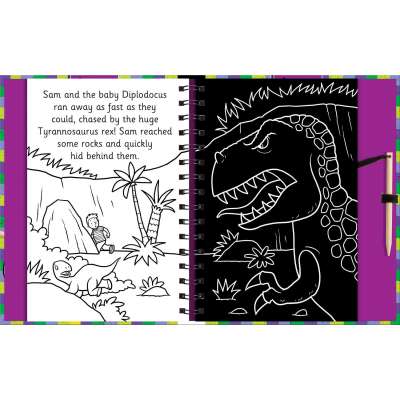 Scratch and Draw Dinosaurs - Book