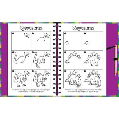 Scratch and Draw Dinosaurs - Book