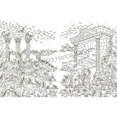 Tales from Atlantis: Coloring Book - Book