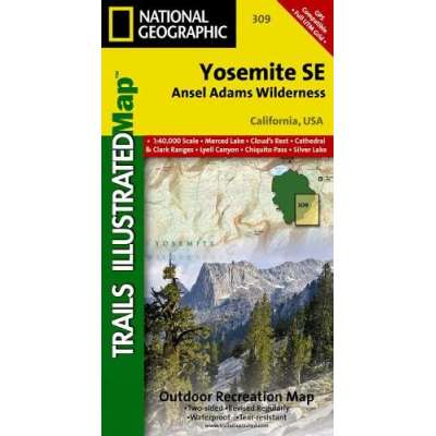 Yosemite Se, Ansel Adams Wilderness, California, USA - Map