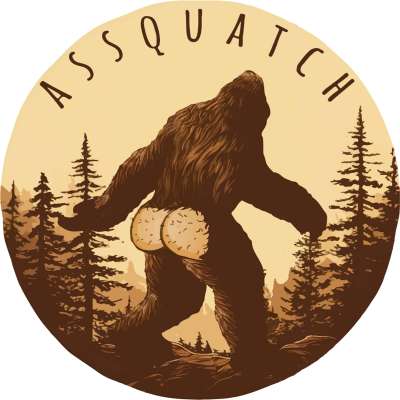 Assquatch V2 - Vinyl Sticker (1 STICKER)