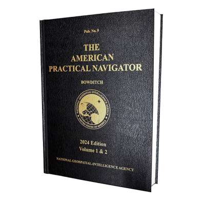 2024 American Practical Navigator - Bowditch - Volumes 1 & 2 - Hardcover Book
