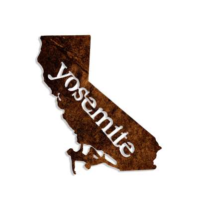 California Climber with Yosemite Text - Magnet