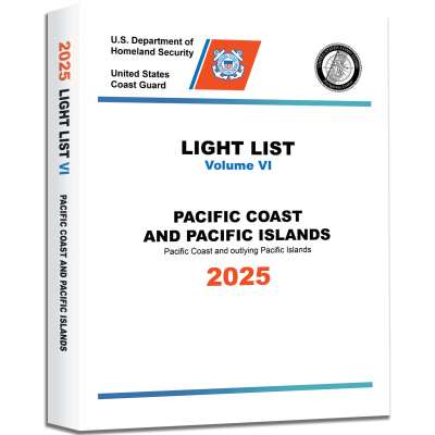 2025 USCG Light List VI: Pacific Coast and Pacific Islands - Book