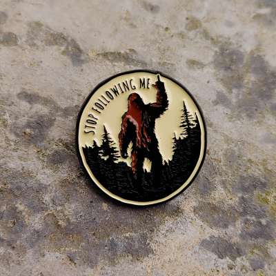 Stop Following Me - Lapel Pin